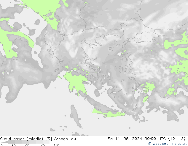 Nubes medias Arpege-eu sáb 11.05.2024 00 UTC