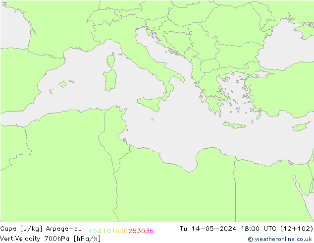 Cape Arpege-eu Tu 14.05.2024 18 UTC