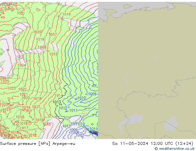 pression de l'air Arpege-eu sam 11.05.2024 12 UTC