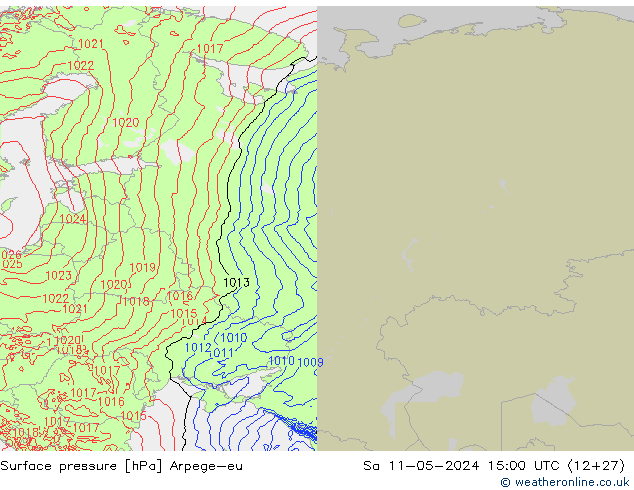 Luchtdruk (Grond) Arpege-eu za 11.05.2024 15 UTC
