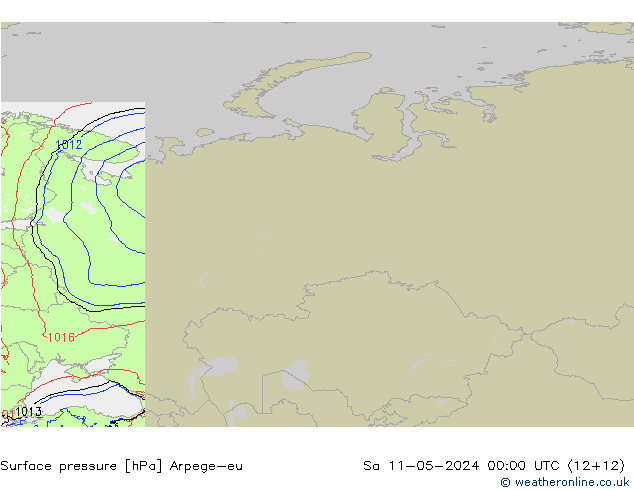 Luchtdruk (Grond) Arpege-eu za 11.05.2024 00 UTC