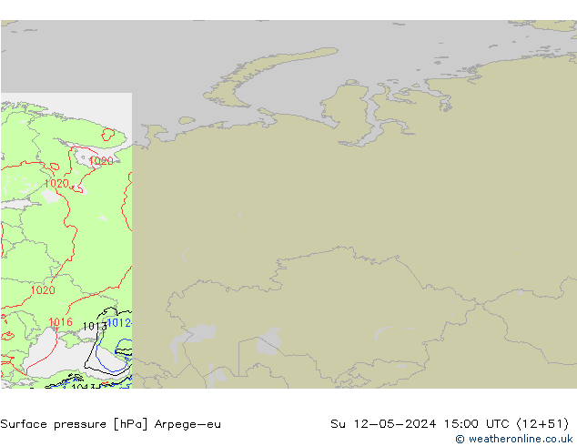 Luchtdruk (Grond) Arpege-eu zo 12.05.2024 15 UTC