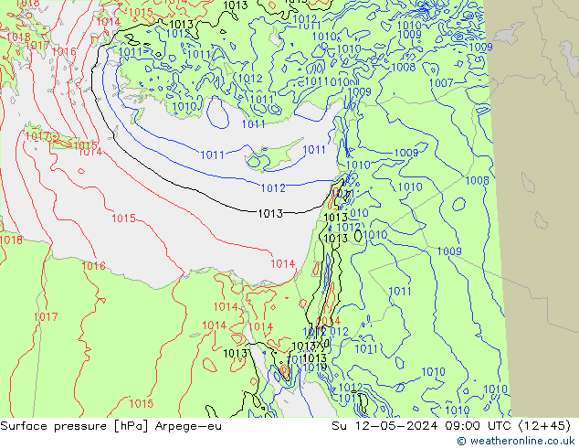 ciśnienie Arpege-eu nie. 12.05.2024 09 UTC