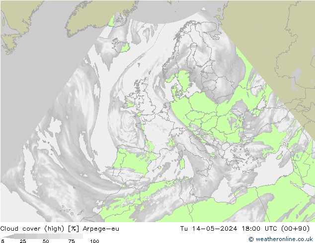 nuvens (high) Arpege-eu Ter 14.05.2024 18 UTC