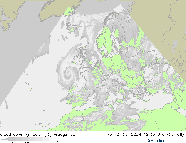 Nubi medie Arpege-eu lun 13.05.2024 18 UTC