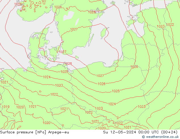 ciśnienie Arpege-eu nie. 12.05.2024 00 UTC