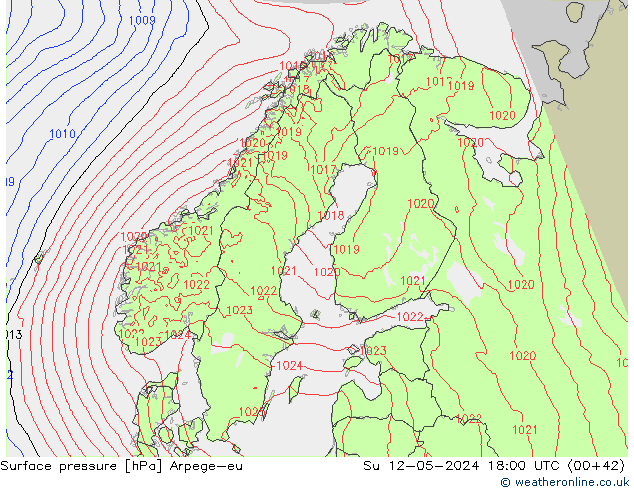 Bodendruck Arpege-eu So 12.05.2024 18 UTC