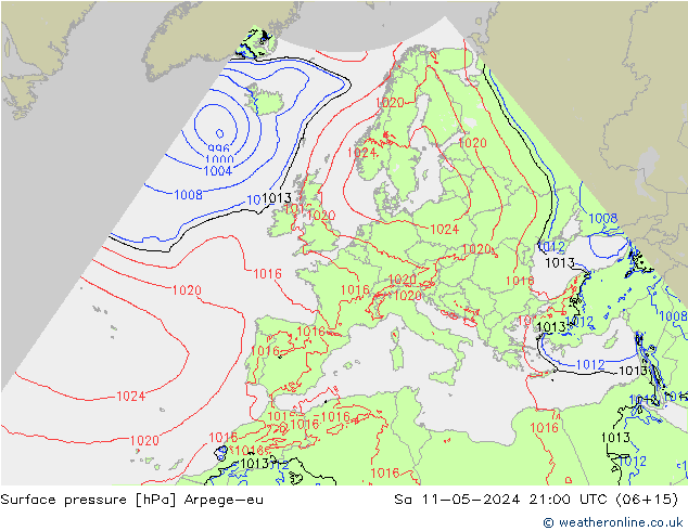ciśnienie Arpege-eu so. 11.05.2024 21 UTC