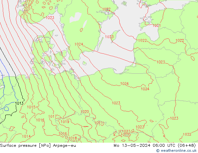      Arpege-eu  13.05.2024 06 UTC