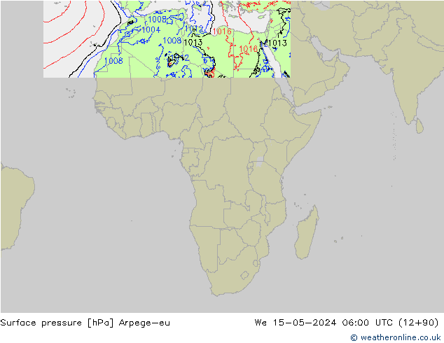 Atmosférický tlak Arpege-eu St 15.05.2024 06 UTC