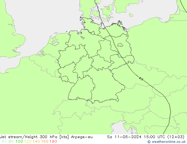 高速氣流 Arpege-eu 星期六 11.05.2024 15 UTC