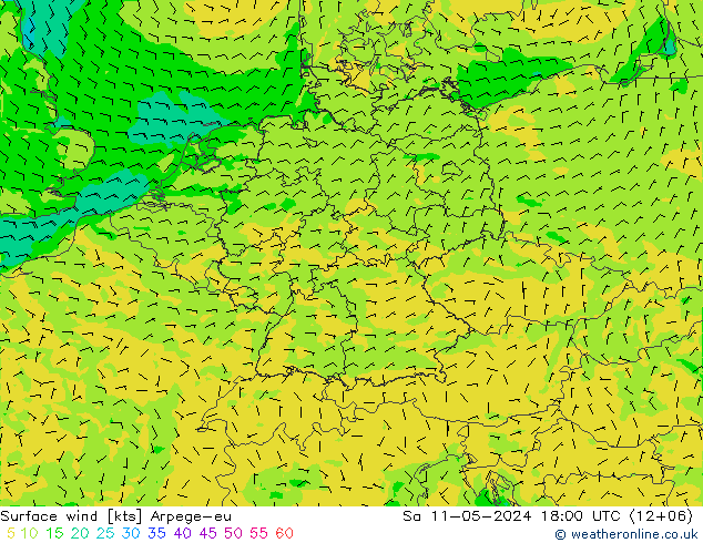 Bodenwind Arpege-eu Sa 11.05.2024 18 UTC