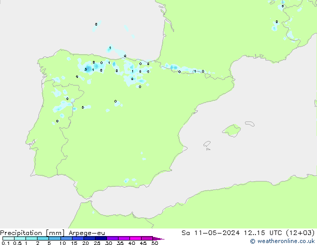 Neerslag Arpege-eu za 11.05.2024 15 UTC
