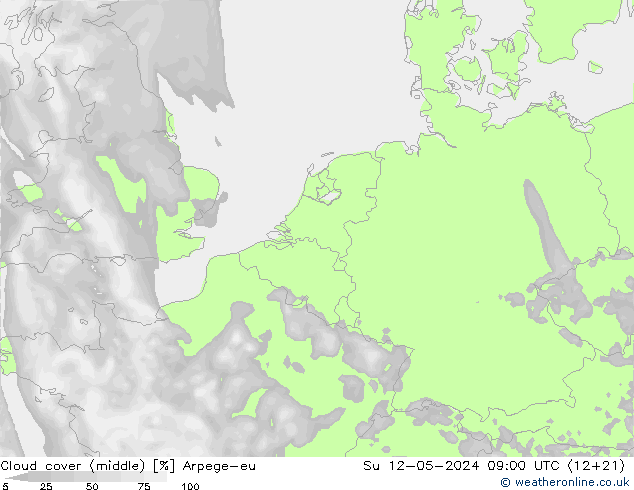 zachmurzenie (środk.) Arpege-eu nie. 12.05.2024 09 UTC