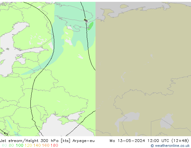 Courant-jet Arpege-eu lun 13.05.2024 12 UTC