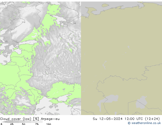 Nubi basse Arpege-eu dom 12.05.2024 12 UTC