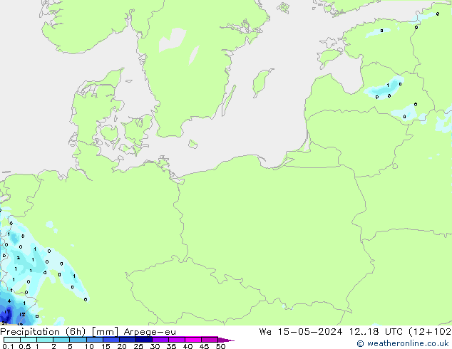 Nied. akkumuliert (6Std) Arpege-eu Mi 15.05.2024 18 UTC