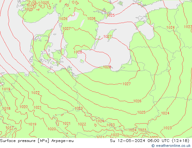 Bodendruck Arpege-eu So 12.05.2024 06 UTC