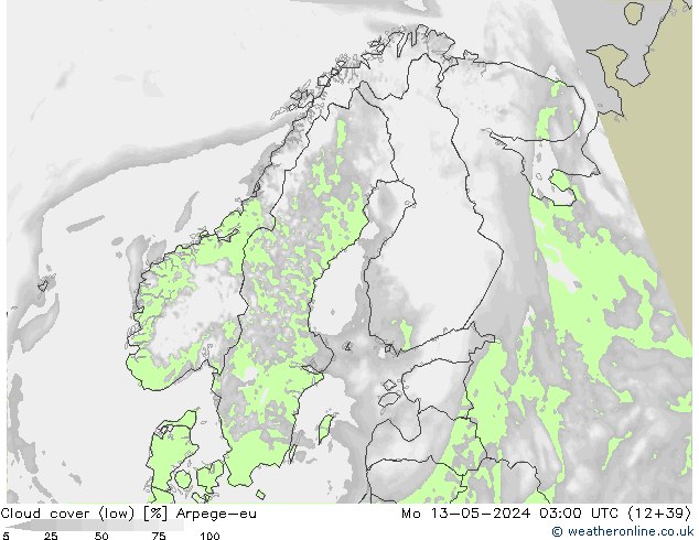 облака (низкий) Arpege-eu пн 13.05.2024 03 UTC