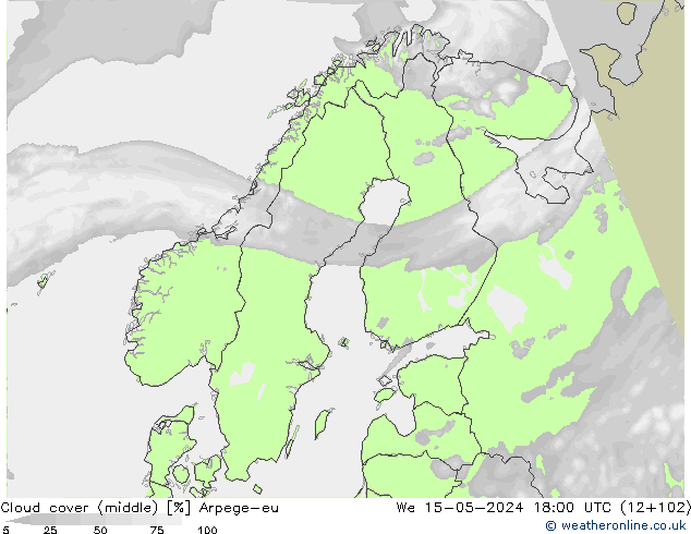 zachmurzenie (środk.) Arpege-eu śro. 15.05.2024 18 UTC