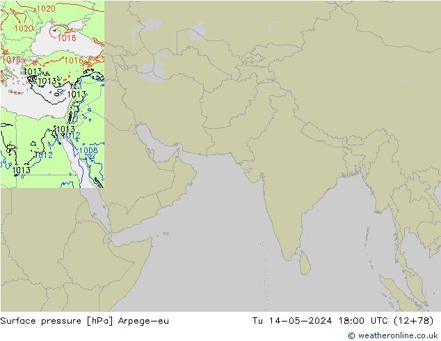 pression de l'air Arpege-eu mar 14.05.2024 18 UTC