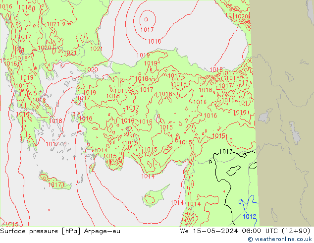 Yer basıncı Arpege-eu Çar 15.05.2024 06 UTC