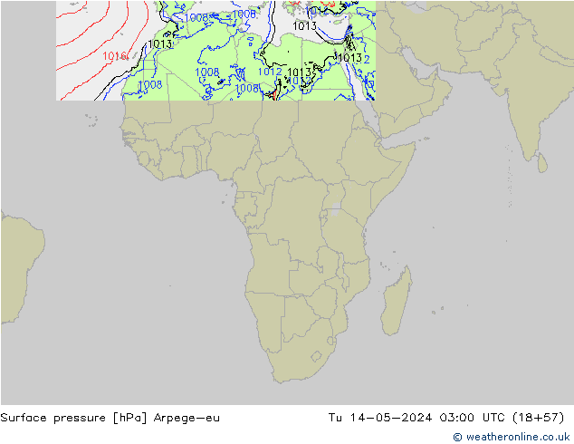 Luchtdruk (Grond) Arpege-eu di 14.05.2024 03 UTC