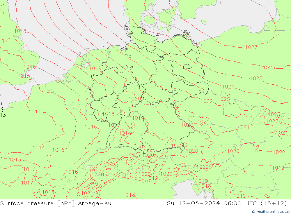 pression de l'air Arpege-eu dim 12.05.2024 06 UTC