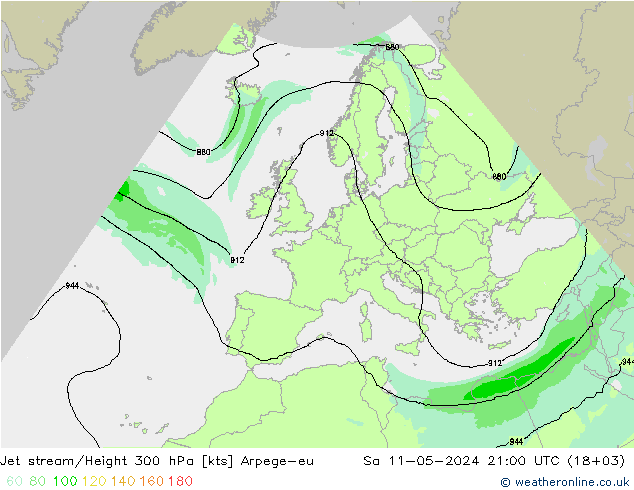 Prąd strumieniowy Arpege-eu so. 11.05.2024 21 UTC
