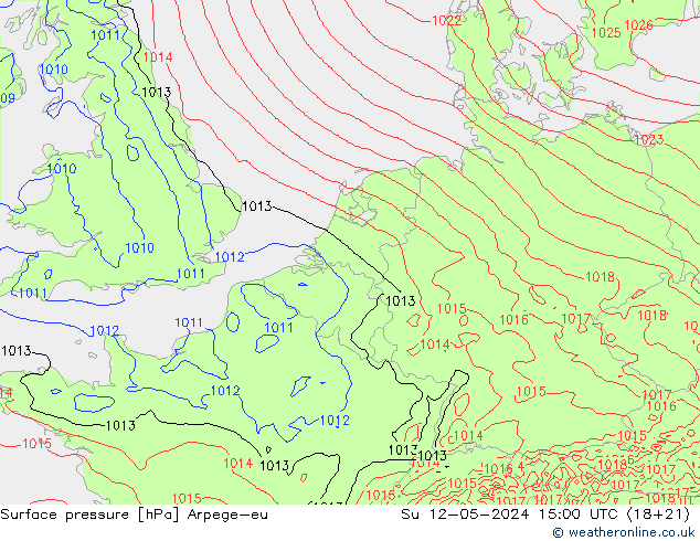 Bodendruck Arpege-eu So 12.05.2024 15 UTC