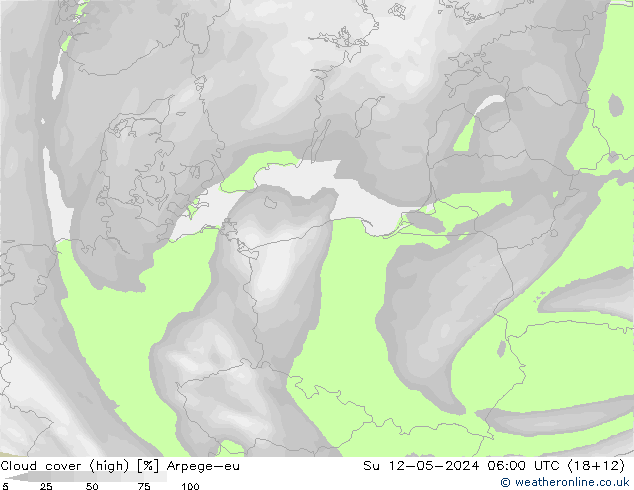Bewolking (Hoog) Arpege-eu zo 12.05.2024 06 UTC