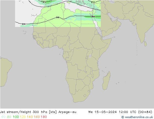 Prąd strumieniowy Arpege-eu śro. 15.05.2024 12 UTC