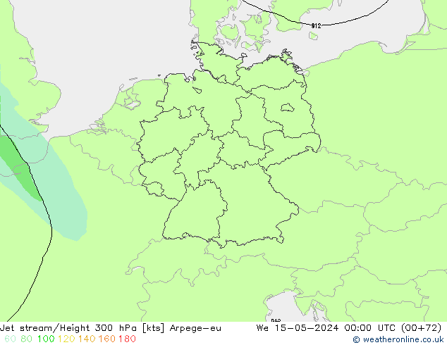 Corrente a getto Arpege-eu mer 15.05.2024 00 UTC