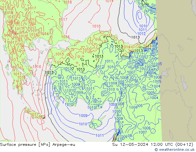 pression de l'air Arpege-eu dim 12.05.2024 12 UTC