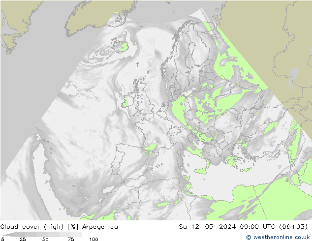 Bewolking (Hoog) Arpege-eu zo 12.05.2024 09 UTC