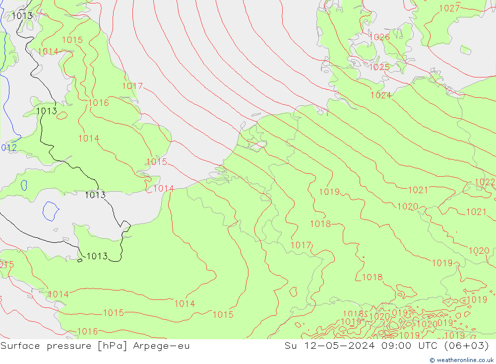 Bodendruck Arpege-eu So 12.05.2024 09 UTC