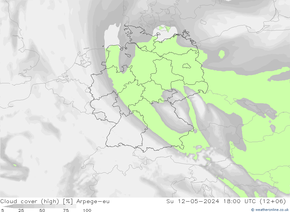 Wolken (hohe) Arpege-eu So 12.05.2024 18 UTC