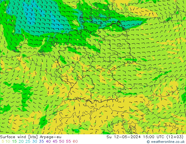 风 10 米 Arpege-eu 星期日 12.05.2024 15 UTC