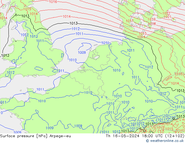Bodendruck Arpege-eu Do 16.05.2024 18 UTC