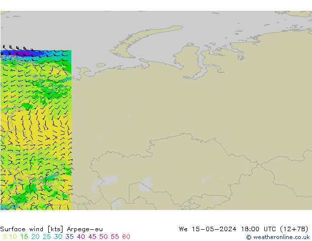  10 m Arpege-eu  15.05.2024 18 UTC