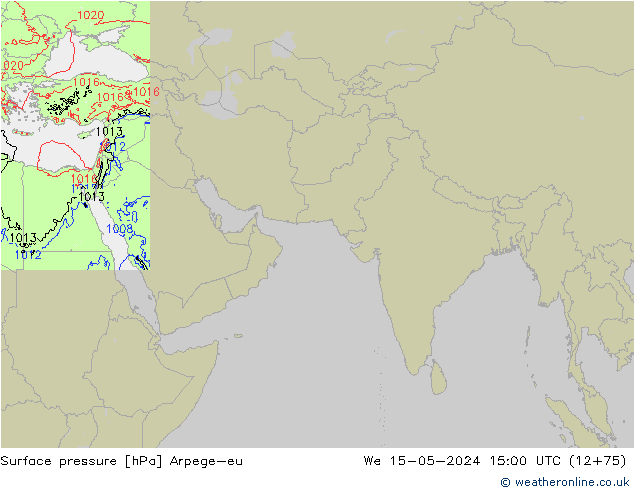 Atmosférický tlak Arpege-eu St 15.05.2024 15 UTC