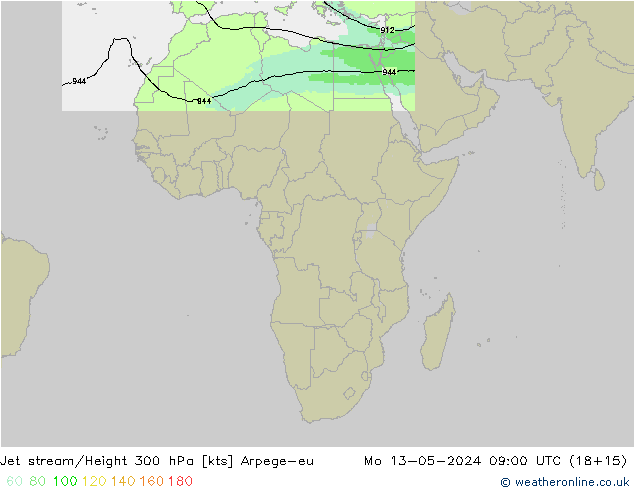 Polarjet Arpege-eu Mo 13.05.2024 09 UTC