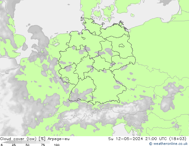 云 (低) Arpege-eu 星期日 12.05.2024 21 UTC