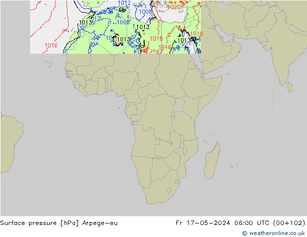 pression de l'air Arpege-eu ven 17.05.2024 06 UTC