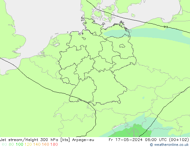 高速氣流 Arpege-eu 星期五 17.05.2024 06 UTC