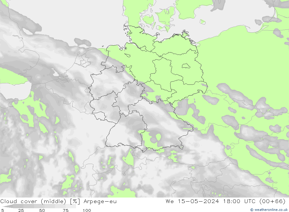 Bulutlar (orta) Arpege-eu Çar 15.05.2024 18 UTC