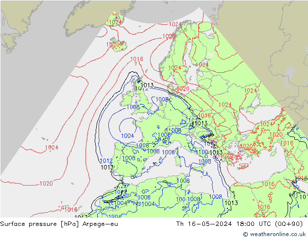 Bodendruck Arpege-eu Do 16.05.2024 18 UTC