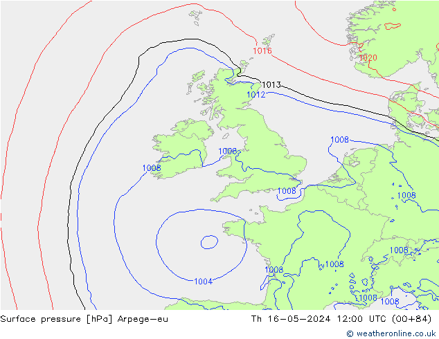 Bodendruck Arpege-eu Do 16.05.2024 12 UTC