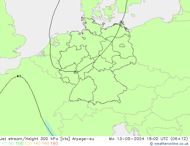 Prąd strumieniowy Arpege-eu pon. 13.05.2024 18 UTC
