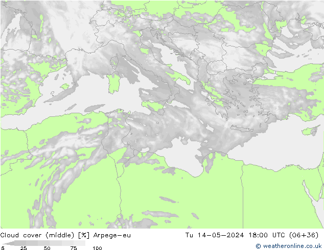 nuvens (médio) Arpege-eu Ter 14.05.2024 18 UTC